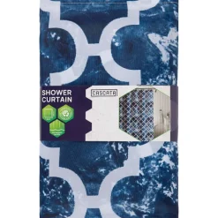 Cascata Douchegordijn Grijs,Print,Zwart Best