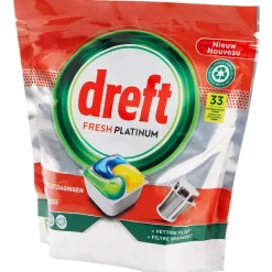 Dreft Fresh Platinum Vaatwastabletten Original Hot