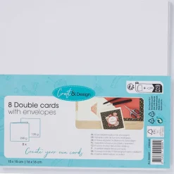 Office Essentials Dubbele Kaarten Met Enveloppen Beige,Wit Sale