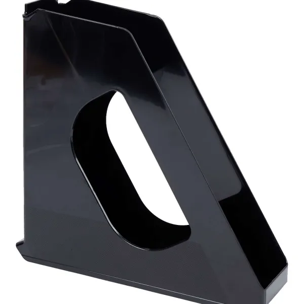 Esselte Tijdschriftenhouder Transparant,Zwart Clearance