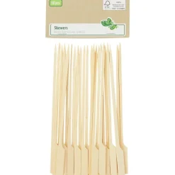 Merk Excellent Houseware Bamboe Tapasprikkers Beige