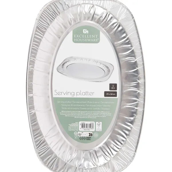 Merk Excellent Houseware Serveerschalen Zilver Online