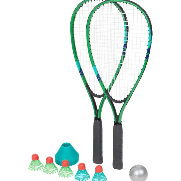 Mini Matters Fast Badmintonset Blauw,Groen