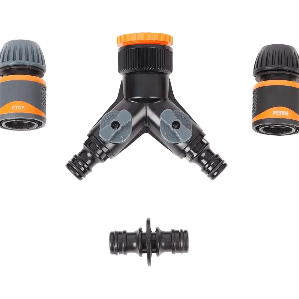 FERM Waterverdeelset Zwart,Oranje Hot