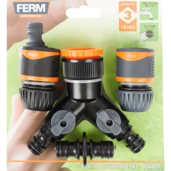 FERM Waterverdeelset Zwart,Oranje Hot