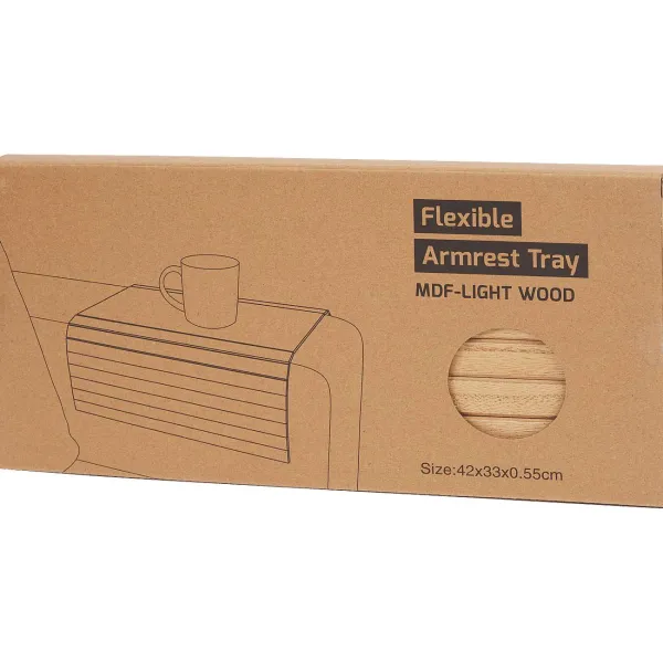 Merk Flexibele Armleuning-Tray Bruin,Wit,Zwart Hot