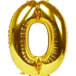 Merk Folieballon Cijfer Goud,Meerkleurig,Zilver Best