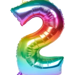 Merk Folieballon Cijfer Goud,Meerkleurig,Zilver Best