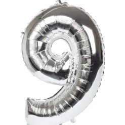Merk Folieballon Cijfer Goud,Meerkleurig,Zilver Hot