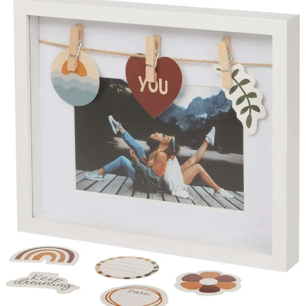 Merk Fotolijst Met Tags Beige,Zwart,Wit Clearance