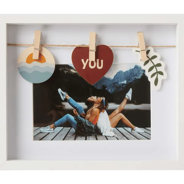 Merk Fotolijst Met Tags Beige,Zwart,Wit Clearance