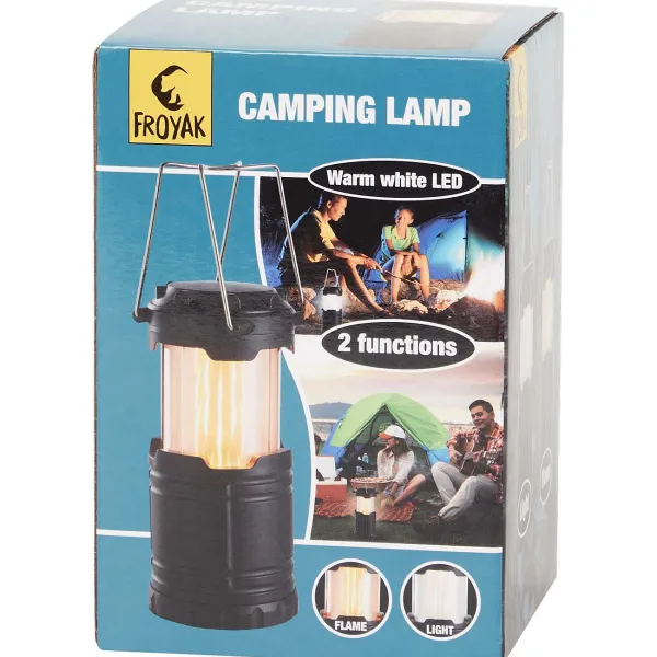 Froyak Campinglamp Zwart Clearance