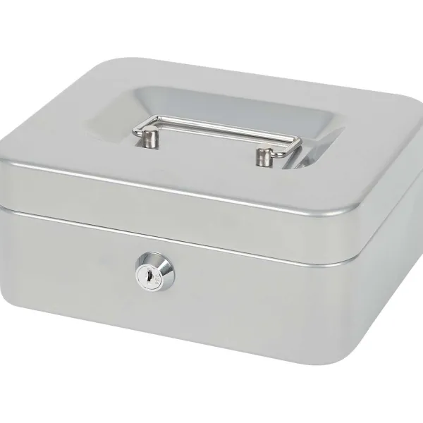 Office Essentials Geldkist Blauw,Zilver,Zwart Clearance