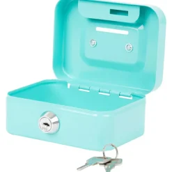 Office Essentials Geldkist Blauw,Grijs,Roze,Zwart