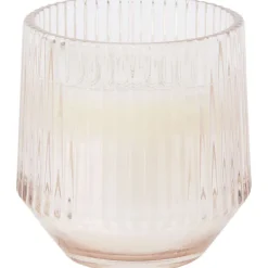 Candra Geurkaars In Glas Geel,Grijs,Groen,Roze