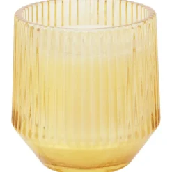 Candra Geurkaars In Glas Geel,Grijs,Groen,Roze