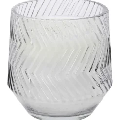 Candra Geurkaars In Glas Geel,Grijs,Groen,Roze