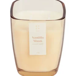 Candra Geurkaars In Glas Beige,Bruin,Groen,Oranje Sale