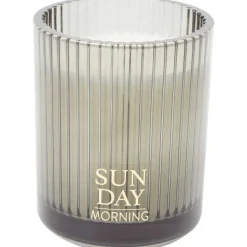 Candra Geurkaars In Glas Zwart,Groen,Oranje,Geel Discount