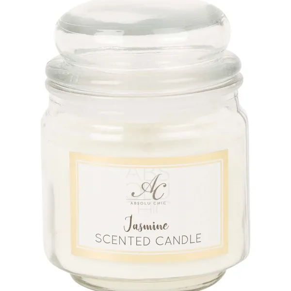 Candra Geurkaars In Glazen Pot Bruin,Rood,Wit Clearance