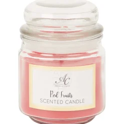 Candra Geurkaars In Glazen Pot Bruin,Rood,Wit Clearance