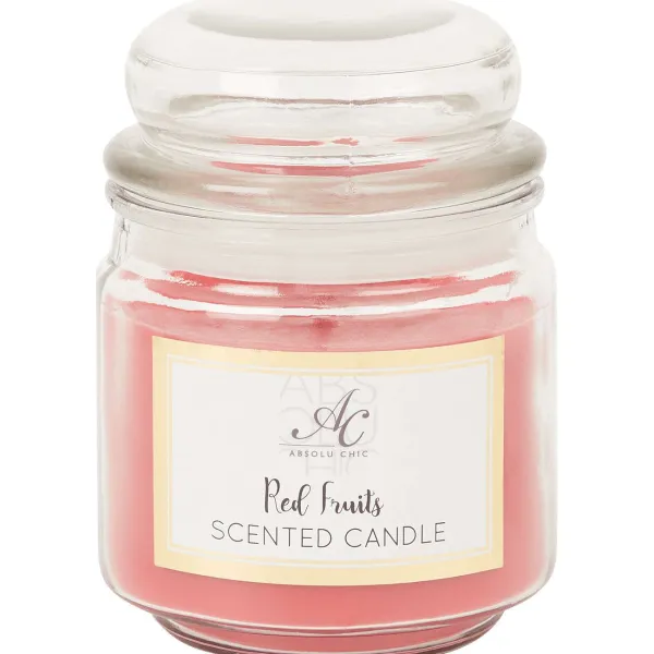 Candra Geurkaars In Glazen Pot Bruin,Rood,Wit Clearance