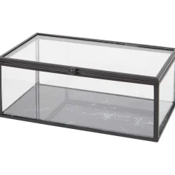 Merk Glazen Doosje Zwart,Goud