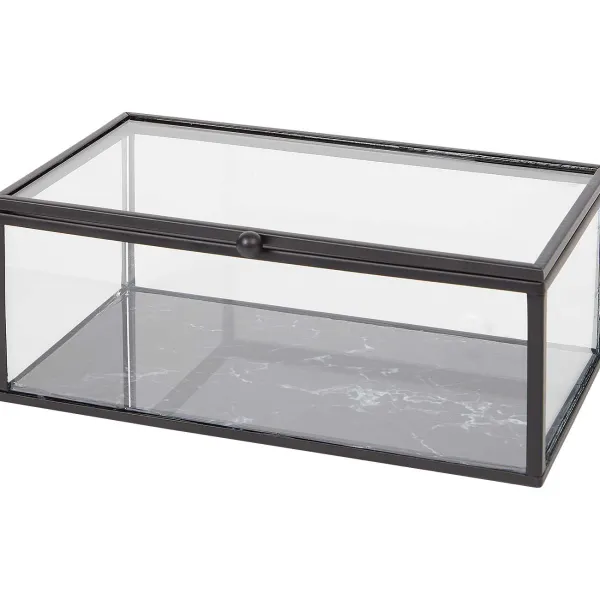 Merk Glazen Doosje Zwart,Goud