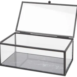 Merk Glazen Doosje Zwart,Goud