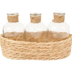 Merk Glazen Flesjes In Mandje Sale