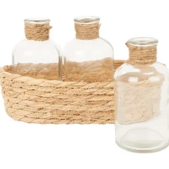 Merk Glazen Flesjes In Mandje Sale