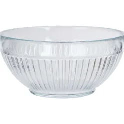 Merk Glazen Kom Transparant Clearance