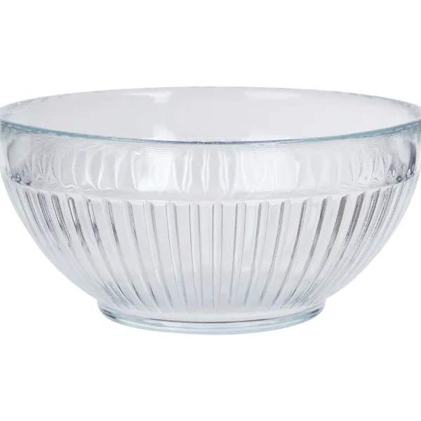 Merk Glazen Kom Transparant Clearance