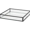 Merk Glazen Tray Goud,Zwart Discount