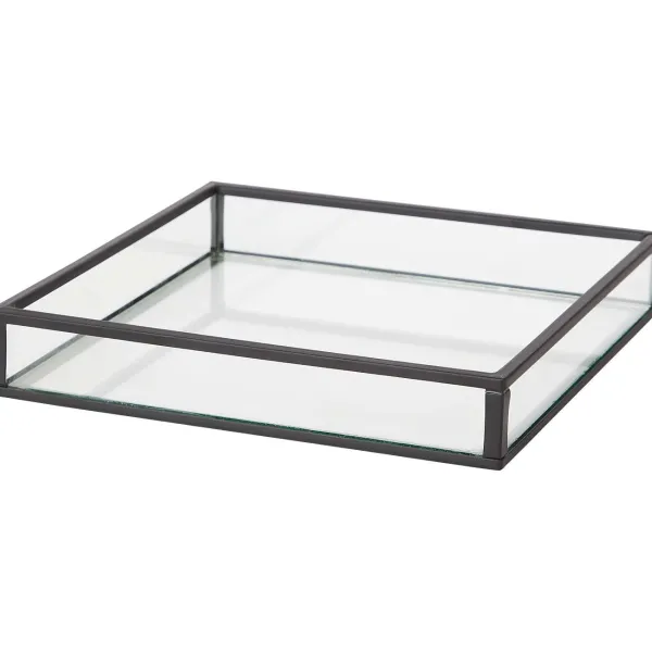 Merk Glazen Tray Goud,Zwart Discount