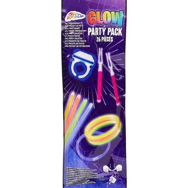Merk Glow-In-The-Dark Partypack Meerkleurig Discount