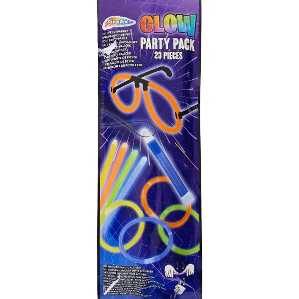 Merk Glow-In-The-Dark Partypack Meerkleurig Discount