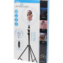 Grundig Xxl Selfie Ringlamp Zwart,Wit