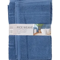 Merk Handdoekenset Blauw,Grijs,Groen,Wit