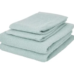 Merk Handdoekenset Blauw,Grijs,Groen,Wit