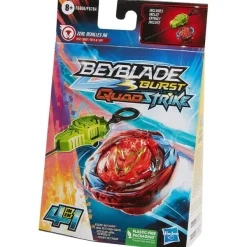 Hasbro Beyblade Burst Quad Strike Tol Blauw,Geel,Rood,Zwart New