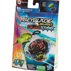 Hasbro Beyblade Burst Quad Strike Tol Blauw,Geel,Rood,Zwart New