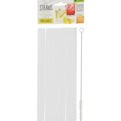 Rösle Herbruikbare Rietjes Met Schoonmaakborstel Transparant,Blauw,Groen,Roze