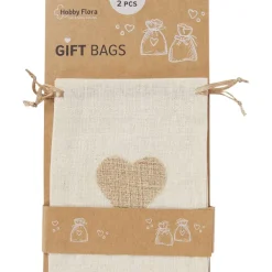 Merk Hobby Flora Katoenen Cadeauzakjes Beige Outlet