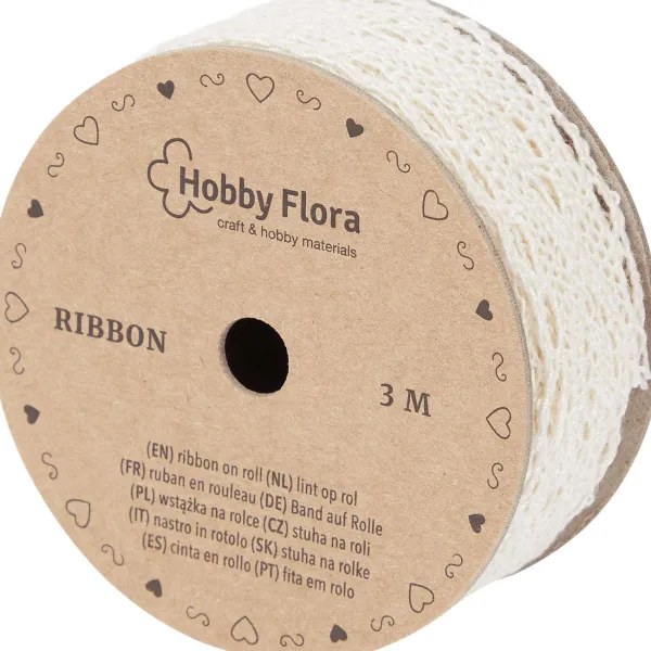 Alison & Mae Hobby Flora Lint Beige,Wit
