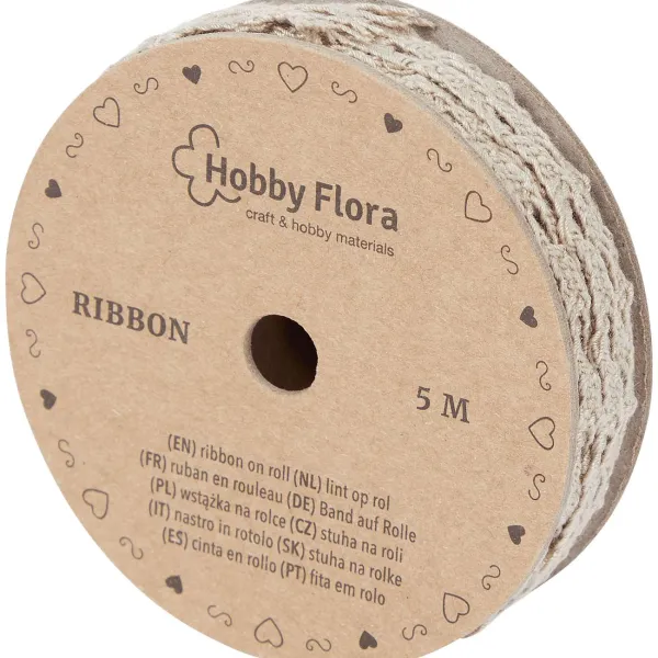 Alison & Mae Hobby Flora Lint Beige,Wit