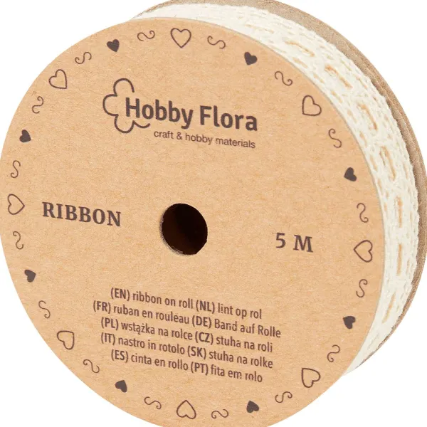 Alison & Mae Hobby Flora Lint Beige,Wit
