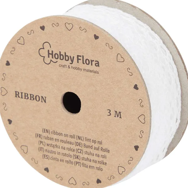 Alison & Mae Hobby Flora Lint Beige,Wit