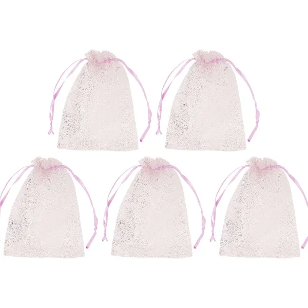 Merk Hobby Flora Organza Zakjes Blauw,Geel,Grijs,Oranje,Roze,Zwart Best