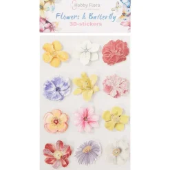 Office Essentials Hobby Flora Vlinder- En Bloemenstickers Print Sale